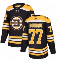 Mens Adidas Boston Bruins 77 Ray Bourque Premier Black Home NHL Jersey 