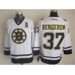 NHL Boston Bruins #37 Patrice Bergeron White Fashion Stitched Jerseys