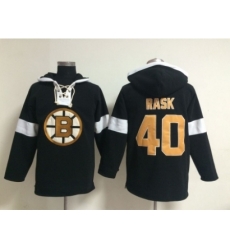 NHL Boston Bruins #40 Tuukka Rask black jerseys[pullover hooded sweatshirt]