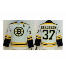 Youth nhl boston bruins #37 bergeron white[patch A]