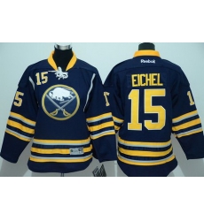 Sabres #15 Jack Eichel Navy Blue Youth Stitched NHL Jersey