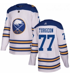 Youth Adidas Buffalo Sabres 77 Pierre Turgeon Authentic White 2018 Winter Classic NHL Jersey 