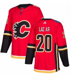 Mens Adidas Calgary Flames 20 Curtis Lazar Premier Red Home NHL Jersey 