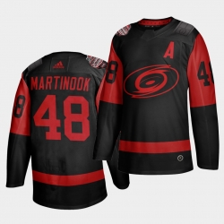 Carolina Hurricanes 48 Jordan Martinook Black Men 2021 Stadium Series Outdoor Game Jersey