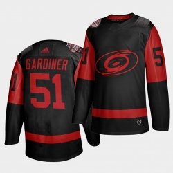 Carolina Hurricanes 51 Jake Gardiner Black Men 2021 Stadium Series Outdoor Game Jersey