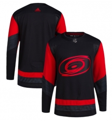 Men Carolina Hurricanes Blank Black Red Stitched Jersey