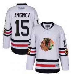 Blackhawks #15 Artem Anisimov White 2017 Winter Classic Stitched NHL Jersey