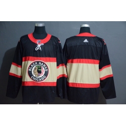 Blackhawks Blank Premier Black New Third Adidas Jersey