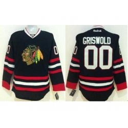 Chicago Blackhawks #00 Clark Griswold Black Stitched NHL Jersey