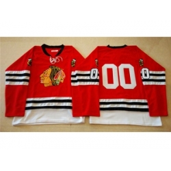 Chicago Blackhawks #00 Clark Griswold Red Mitchell And Ness 1960-61 Stitched NHL Jersey