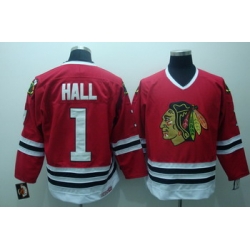 Chicago Blackhawks 1 Hall Red Jerseys