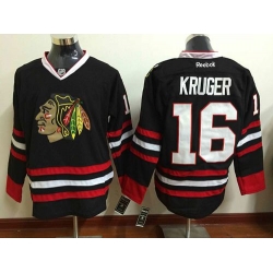 Chicago Blackhawks  #16 Marcus Kruger Black Stitched NHL Jersey