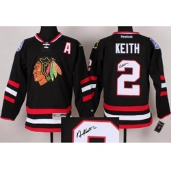 Chicago Blackhawks 2 Duncan Keith Black 2014 Stadium Series Signed Jerseys