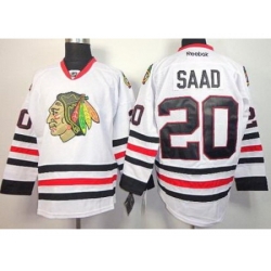 Chicago Blackhawks 20 Brandon Saad White NHL Jerseys