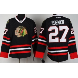 Chicago Blackhawks 27 Jeremy Roenick Black NHL Jerseys