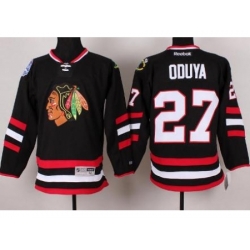 Chicago Blackhawks 27 Johnny Oduya Black 2014 Stadium Series NHL Jersey A PATCH