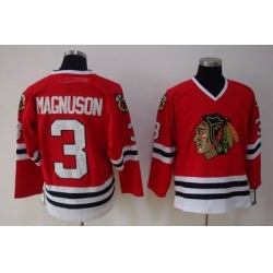 Chicago Blackhawks #3 Keith Magnuson Red CCM red Jersey