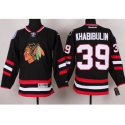 Chicago Blackhawks 39 Nikolai Khabibulin Black 2014 Stadium Series NHL Jersey A PATCH