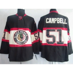 Chicago Blackhawks 51 Brian Campbell Black  Jersey New Third