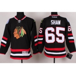 Chicago Blackhawks 65 Andrew Shaw Black 2014 Stadium Series NHL Jersey A PATCH