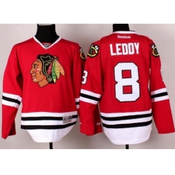 Chicago Blackhawks 8 Nick Leddy Red NHL Jerseys