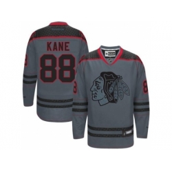 Chicago Blackhawks #88 Patrick Kane Charcoal Cross Check Fashion Stitched NHL Jersey