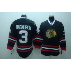 Chicago Blackhawks jerseys 3 Keith Magnuson black