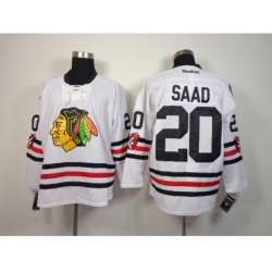 NHL Chicago Blackhawks #20 Saad 2015 Winter Classic White Jerseys