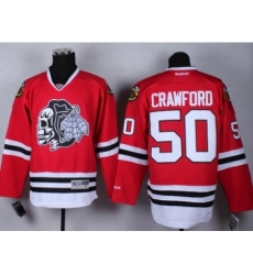 NHL Chicago Blackhawks #50 Corey Crawford Stitched red jerseys[2014 new]