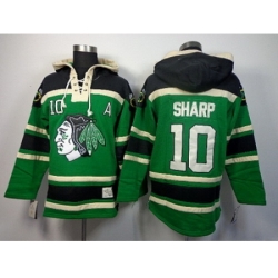 NHL Jerseys Chicago Blackhawks #10 Sharp green[pullover hooded sweatshirt]