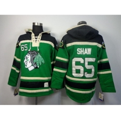 NHL Jerseys Chicago Blackhawks #65 Shaw green[pullover hooded sweatshirt]