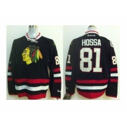 NHL Jerseys Chicago Blackhawks #81 Hossa black[2014 new stadium]