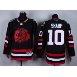 NHL chicago blackhawks #10 Patrick Sharp Stitched black jerseys[2014 new stadium]