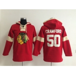 NHL chicago blackhawks #50 crawford red jerseys[pullover hooded sweatshirt]