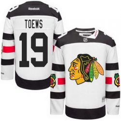 Blackhawks #19 Jonathan Toews White 2016 Stadium Series Stitched Youth NHL Jersey