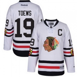 Blackhawks #19 Jonathan Toews White 2017 Winter Classic Stitched Youth NHL Jersey