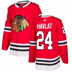 Youth Adidas Chicago Blackhawks 24 Martin Havlat Authentic Red Home NHL Jersey 