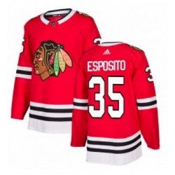 Youth Adidas Chicago Blackhawks 35 Tony Esposito Authentic Red Home NHL Jersey 