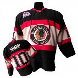 Youth RBK Chicago Blackhawks #10 PATRICK SHARP WINTER CLASSIC Black