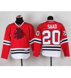 youth nhl jerseys chicago blackhawks #20 saad red[the skeleton head]