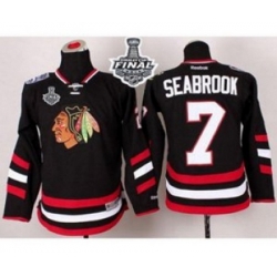 youth nhl jerseys chicago blackhawks #7 seabrook black 2014 Stadium Series[2014 new stadium]