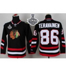 youth nhl jerseys chicago blackhawks #86 teravainen black[2015 stanley cup]