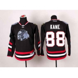 youth nhl jerseys chicago blackhawks #88 kane black[2014 Stadium Series][the skeleton head]