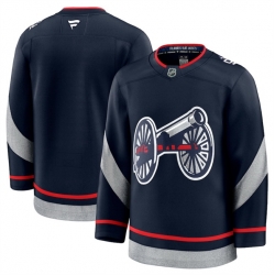 Men Columbus Blue Jackets Blank Navy 2024 25 Stitched Hockey Jersey