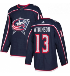 Mens Adidas Columbus Blue Jackets 13 Cam Atkinson Premier Navy Blue Home NHL Jersey 