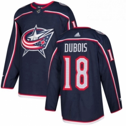 Mens Adidas Columbus Blue Jackets 18 Pierre Luc Dubois Premier Navy Blue Home NHL Jersey 