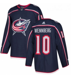 Youth Adidas Columbus Blue Jackets 10 Alexander Wennberg Premier Navy Blue Home NHL Jersey 