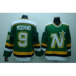 Dalls Stars 9 Modano Green Jerseys CCM