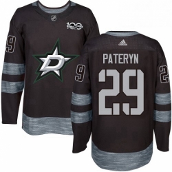 Mens Adidas Dallas Stars 29 Greg Pateryn Premier Black 1917 2017 100th Anniversary NHL Jersey 