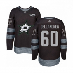 Mens Adidas Dallas Stars 60 Ty Dellandrea Authentic Black 1917 2017 100th Anniversary NHL Jersey 